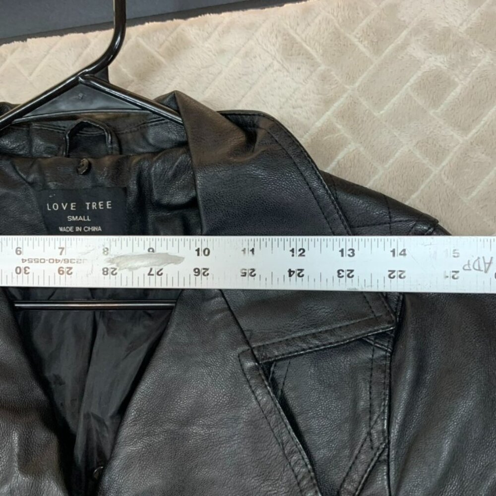 Love Tree Black Faux Leather Moto Jacket - Picture 7 of 15